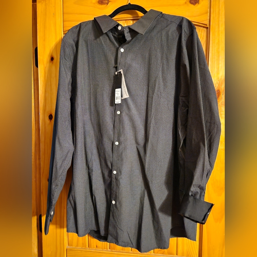 Men's 3XL Galaxy by Harvic long-sleeved button up shirt (NWT)